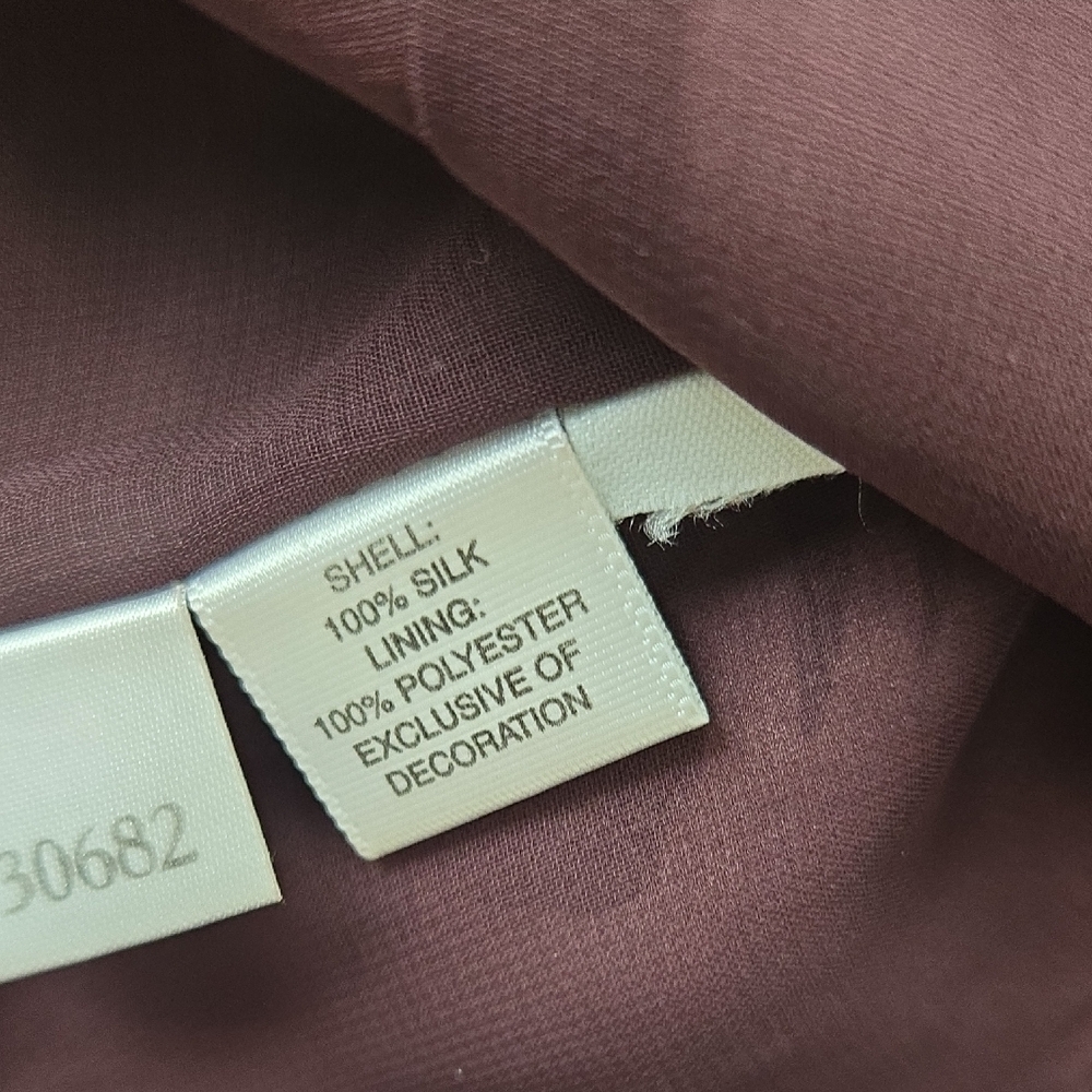 Ann Taylor Lace Trim Floral Camisole Silk - Picture 3 of 5